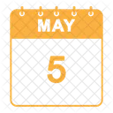 May Calendar  Icon