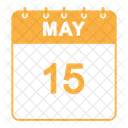 May Calendar  Icon