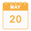 May Calendar  Icon