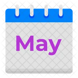 May Calendar Month  Icon