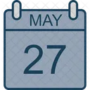 May Calendar Date Icon