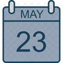 May Calendar Date Icon