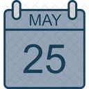 May Calendar Date Icon