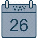 May Calendar Date Icon