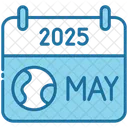 May Calendar Time Icon