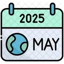 May Calendar Time Icon