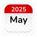 May Calendar Date Icon