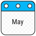 May Calendar Date Icon