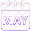 May Summer Month Icon