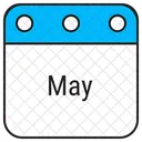 May Calendar Date Icon