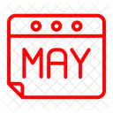 May Calendar Date Icon