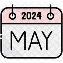 May Calendar 2024 Icon