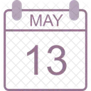 May Calendar Date Icon