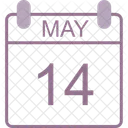 May Calendar Date Icon