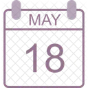 May Calendar Date Icon