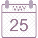 May Calendar Date Icon