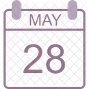 May Calendar Date Icon