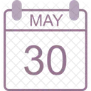 May Calendar Date Icon
