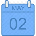 May Day Calendar Icon