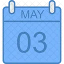 May Day Calendar Icon
