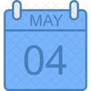 May Day Calendar Icon