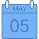 May Day Calendar Icon