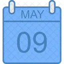May Day Calendar Icon
