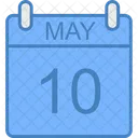 May Day Calendar Icon