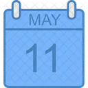 May Day Calendar Icon
