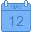 May Day Calendar Icon