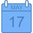 May Day Calendar Icon
