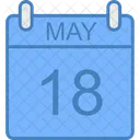 May Day Calendar Icon