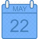 May Day Calendar Icon
