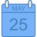 May Day Calendar Icon