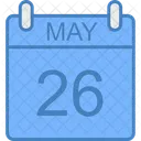 May Day Calendar Icon
