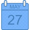 May Day Calendar Icon