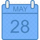 May Day Calendar Icon