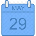 May Day Calendar Icon