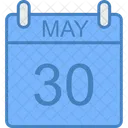 May Day Calendar Icon