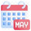 May Month May Calendar May Icon