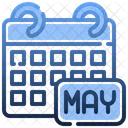 May Month May Calendar May Icon