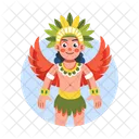 Maya Character Tribal Traditional Icon