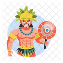 Maya Man Character Hispanic Icon