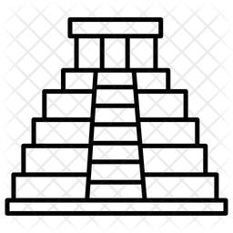 마야 피라미드  아이콘