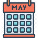 Mayo Calendario Mes Icon