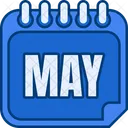 Mayo Mes De Mayo Calendario De Mayo Icono