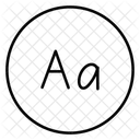 Mayúsculas y minúsculas  Icono