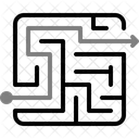 Maze Puzzle Labyrinth Icon