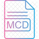 Mcd Arquivo Formato Ícone