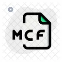 Mcf Datei Audiodatei Audioformat Symbol